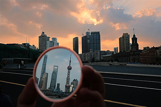 上海陆家嘴国庆长假外滩夜景