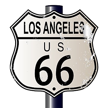 洛杉矶,66号公路,标识