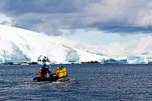 南極冰山風光