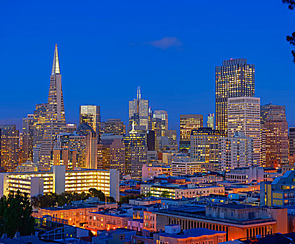 市区,泛美大厦,旧金山,加利福尼亚,美国