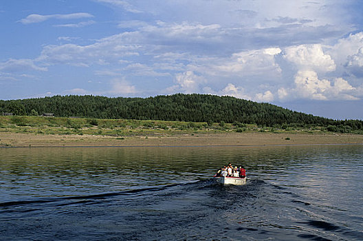 俄罗斯,西伯利亚,河,自然保护区