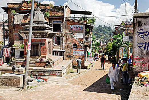 街景,加德满都,尼泊尔,亚洲