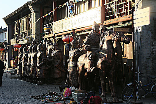 呼和浩特城市建设老城步行街,商店,牌楼