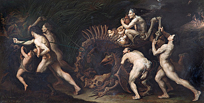 骨骼,怪兽,17世纪,艺术家