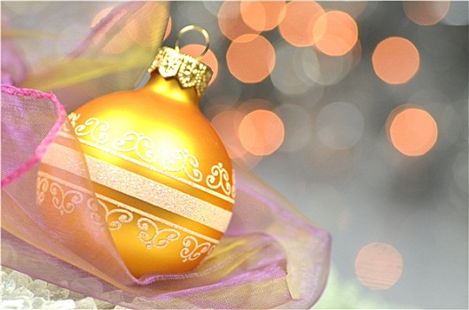圣诞装饰,金色,圣诞球,背景