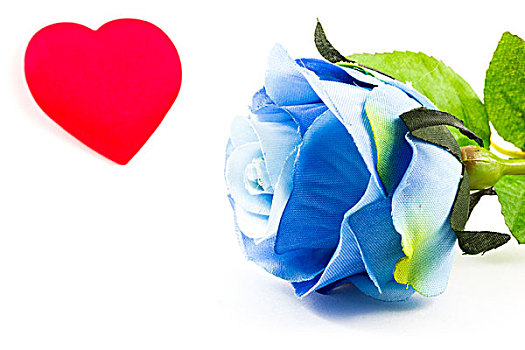 蓝色,玫瑰,心形
