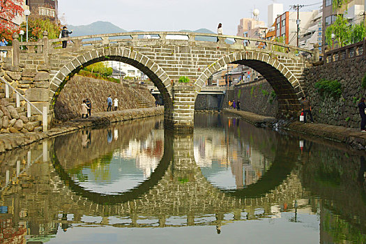 桥,长崎,日本