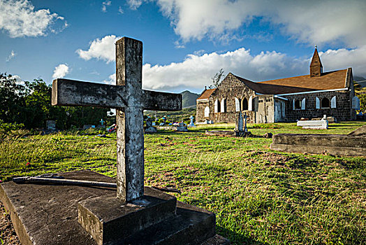 尼维斯岛,乡村,英国国教,教堂