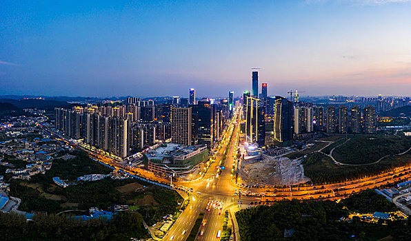 貴陽,金融城,城市,現代建筑群