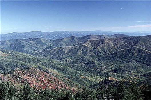 蓝脊山脉,北卡罗来纳,美国