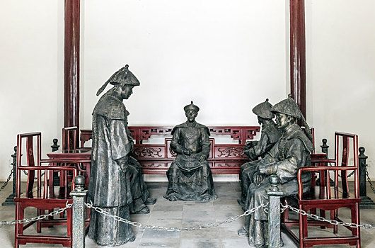 中国江苏省徐州乾隆行宫塑像