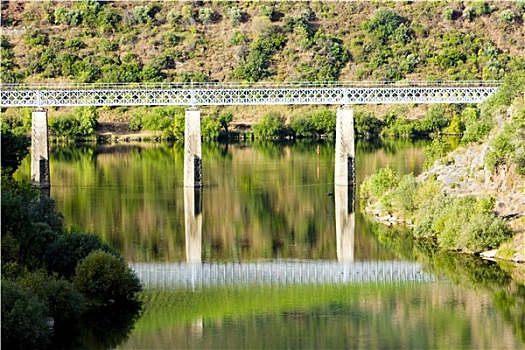 铁路,高架桥,山谷,葡萄牙