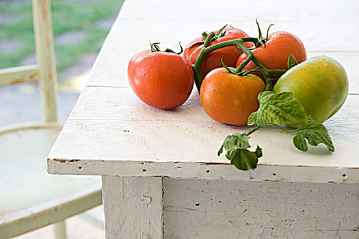 西红柿,成熟,桌上