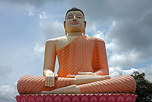 坐,佛像,庙宇,西部,省,斯里兰卡,亚洲