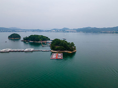 航拍千岛湖风景