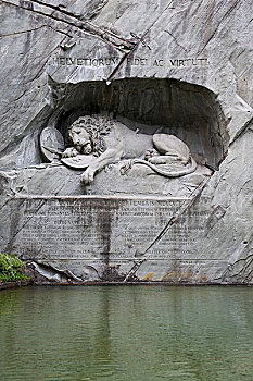 瑞士卢塞恩濒死的狮子
