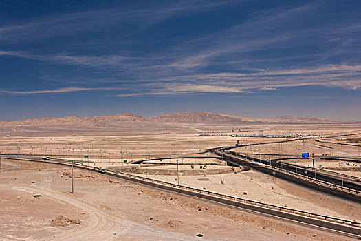 智利,沙漠,公路