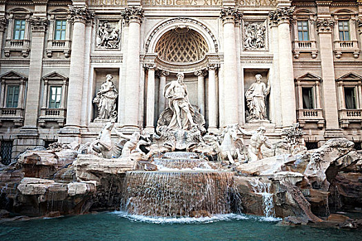 著名,喷泉,罗马,意大利