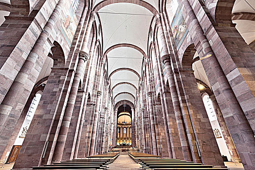 一瞥,施佩耶尔,大教堂,莱茵兰普法尔茨州,德国