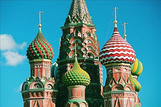 高,局部,大教堂,红场,莫斯科,俄罗斯