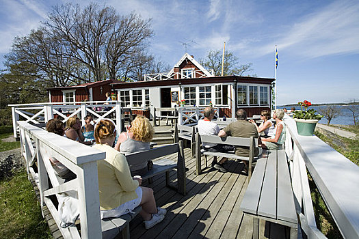 餐馆,内庭,斯德哥尔摩群岛,瑞典
