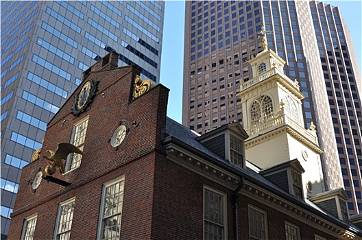 美国,马萨诸塞,波士顿,老州议会建筑