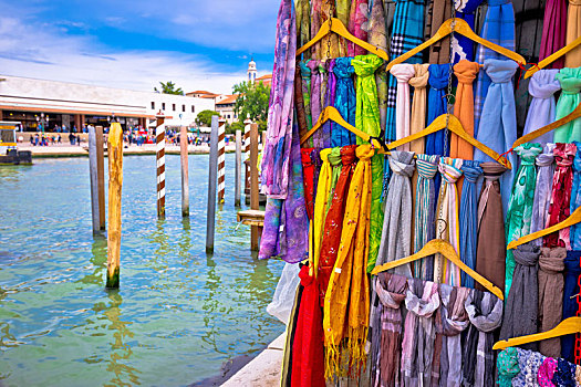 彩色,丝绸之路,街上,威尼斯