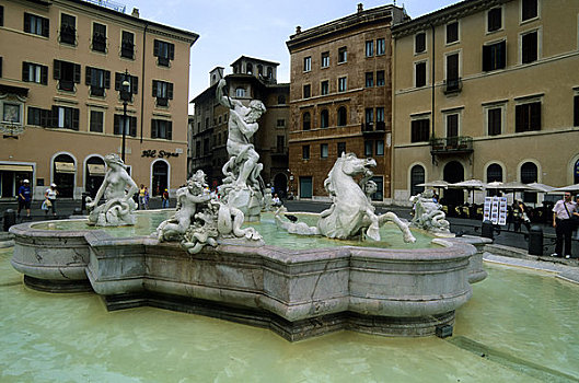 意大利,罗马,纳佛那广场,喷泉