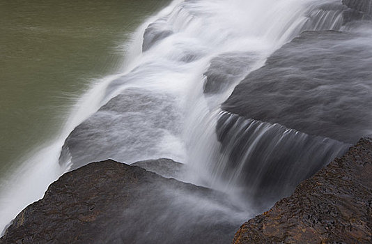 水,落下,河,山峦,州立公园,阿肯色州,美国