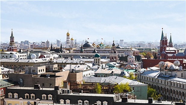 历史,中心,莫斯科,城市,克里姆林宫