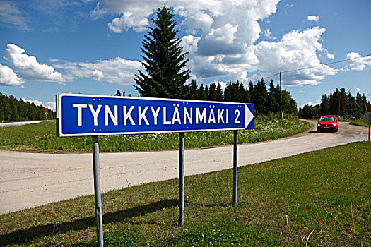 芬兰,区域,南方,湖区,标识,城镇,交通工具
