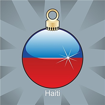 海地,旗帜,圣诞节,形状