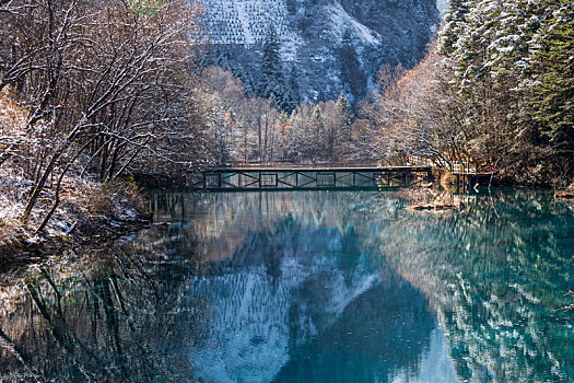 九寨沟雪景