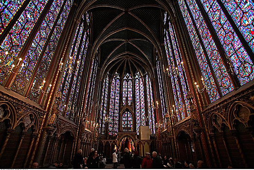 游客,大教堂,巴黎,法国