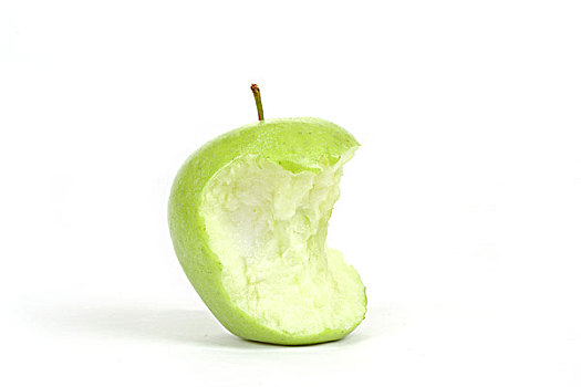 绿色,苹果,隔绝,白色背景