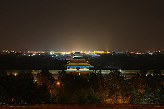 北京故宫夜景