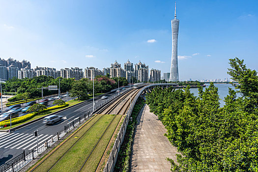 公园绿地与道路