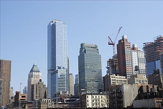 西部,曼哈顿,场所,多层建筑,纽约,美国