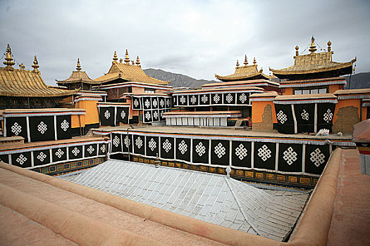 西藏布达拉宫金顶