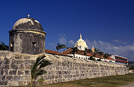 哥伦比亚,卡塔赫纳,城墙
