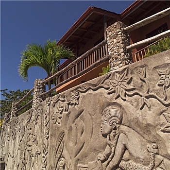 露台,壁画,哥斯达黎加
