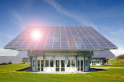 太阳能,屋顶,替代能源,发电,阳光