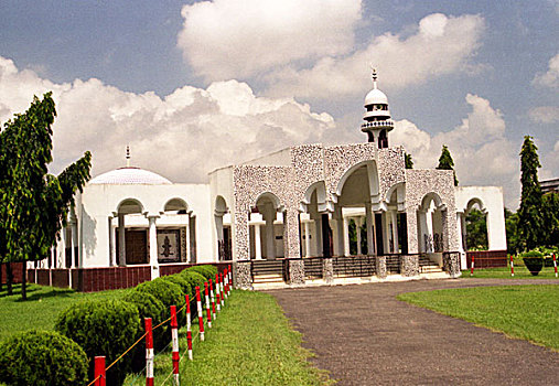 正面,清真寺,室内,军事,医院,达卡,孟加拉