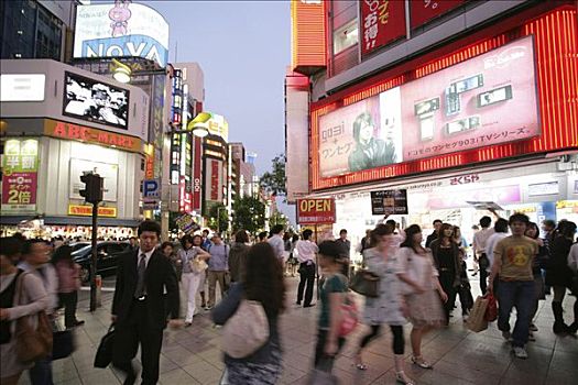 日本,东京,新宿,购物,娱乐,区域,街道