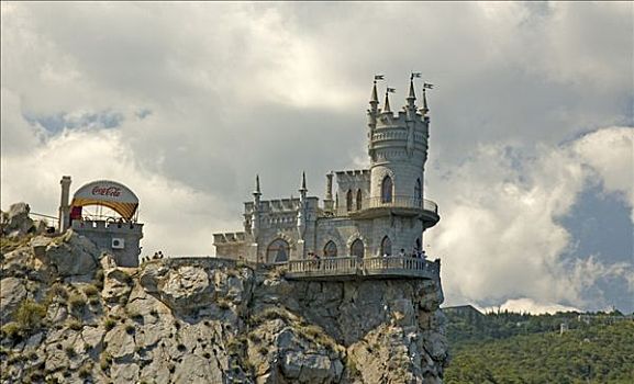 城堡,窝,岬角,克里米亚,乌克兰,欧洲