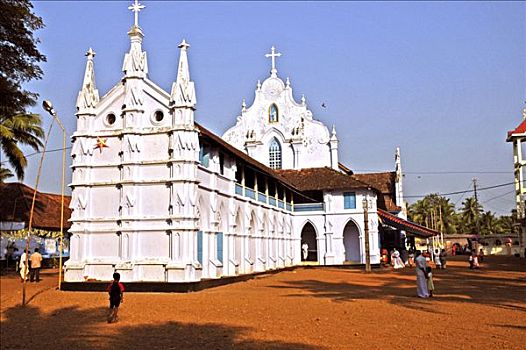 英国国教,教堂,喀拉拉,印度