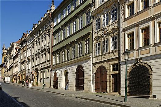 历史,房子,小城区,世界遗产,布拉格,捷克共和国,欧洲