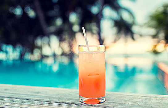 夏天,海滩,饮料,鸡尾酒,休闲,概念,热带沙滩