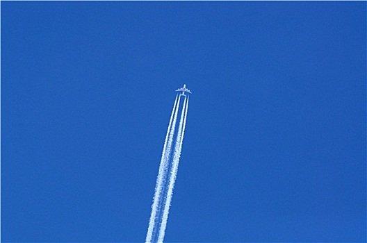 酋长国,空中客车,a380,飞行云,蓝天