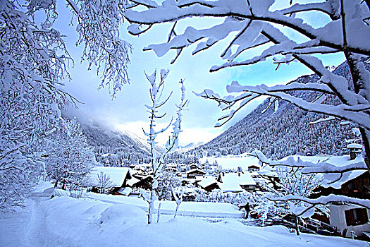 法国,上萨瓦,夏蒙尼,区域,乡村